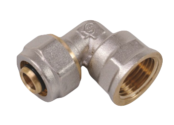 Compression fittings for multilayer pipe